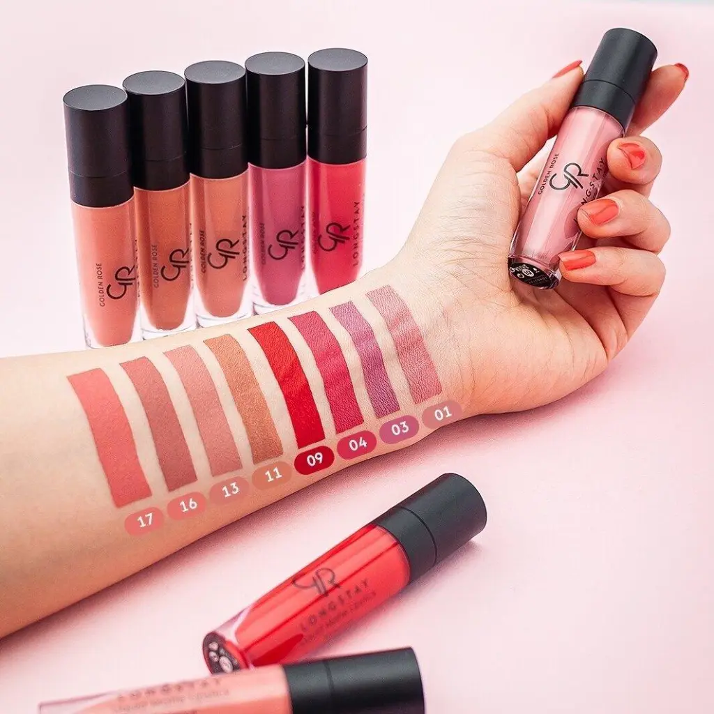 Golden Rose Longstay Liquid Matt Lipstick all.webp