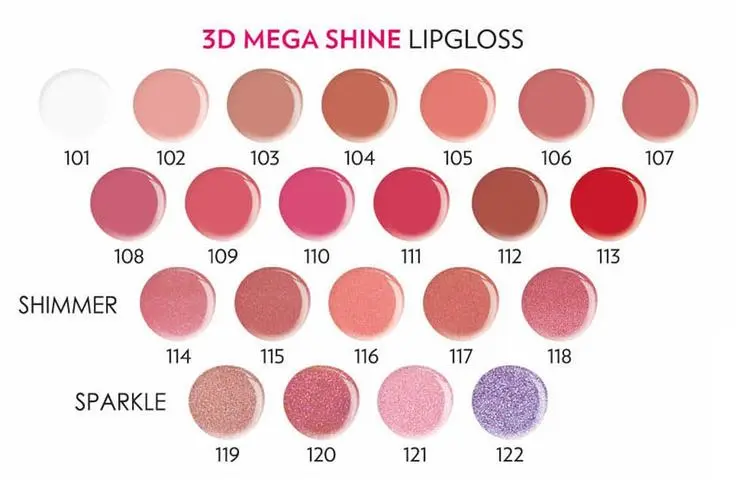 Golden Rose 3D MEGA SHINE LIPGLOSS all.webp