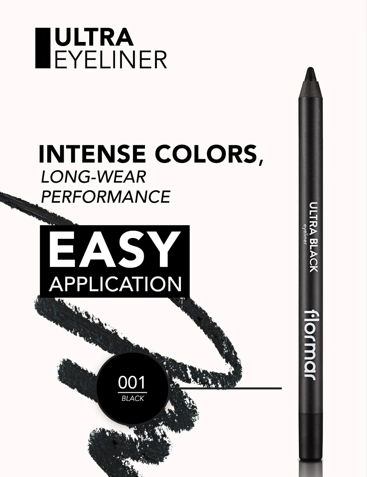 [8690604081431] Flormar ULTRA EYELINER (001 BLACK)