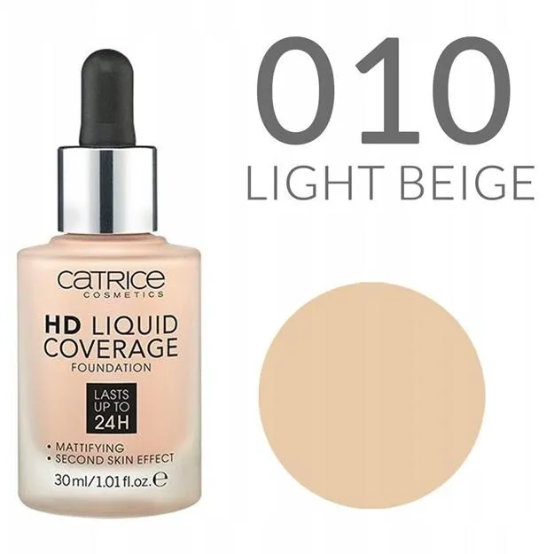[4250947598283] Catrice HD Liquid Coverage Foundation (010)