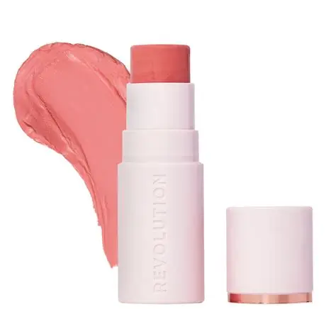 [5057566834452] Revolution Skin Silk Blush Stick (Peachy Pink)